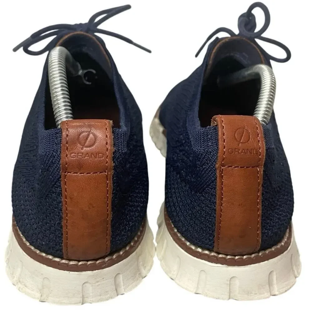 COLE HAAN OXFORDS SHOES STITCH LITE ZEROGRAND NAVY BLUE SZ 9 KNIT NORMCORE